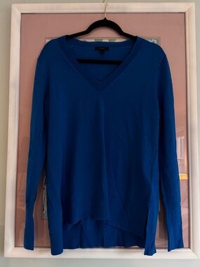 J. Crew Royal Blue V-Neck Sweater